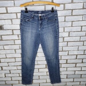 Ann Taylor Loft Women's Modern Skinny Denim Jeans Size 8 Blue Mid Rise Pockets